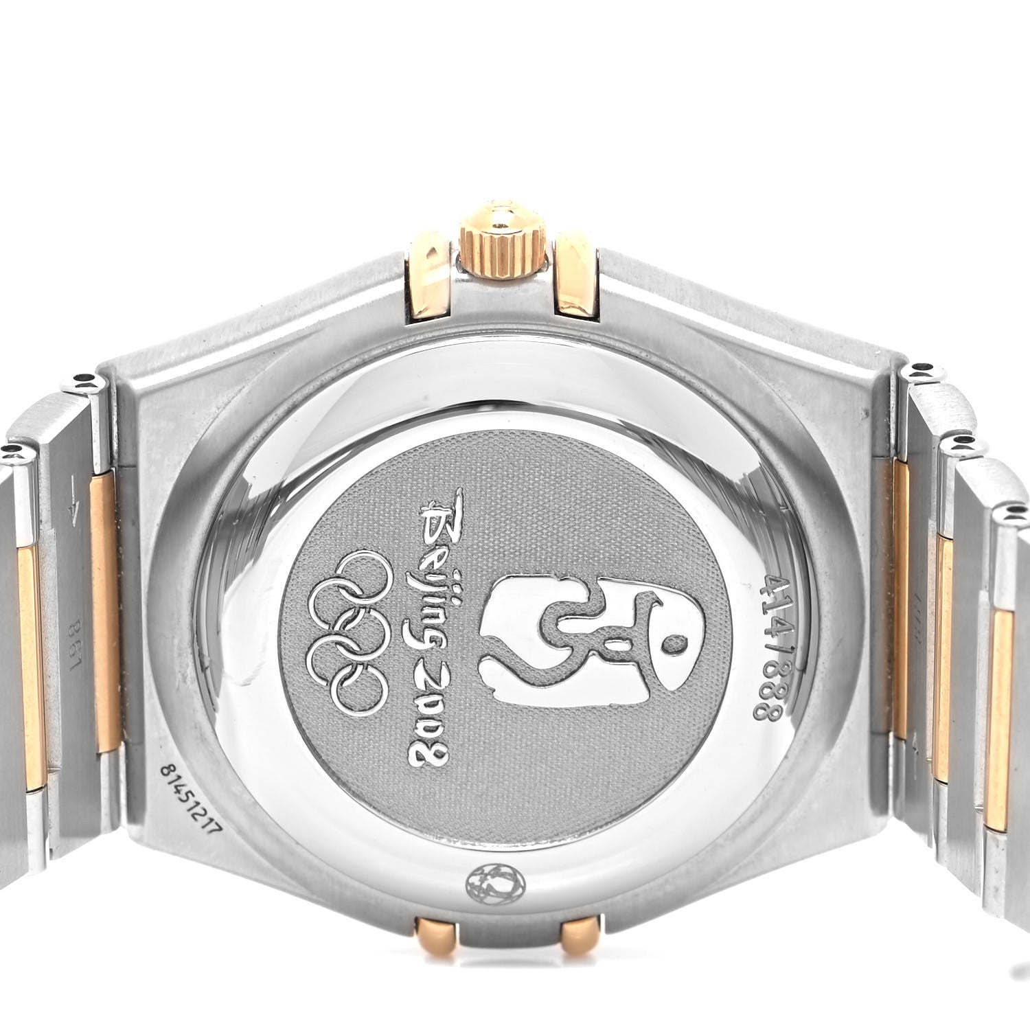 Omega Stainless Steel 18K Yellow Gold Diamond Bezel 35mm Constellation Olympic Automatic Watch 111.25.36.10.52.002 4 of 5