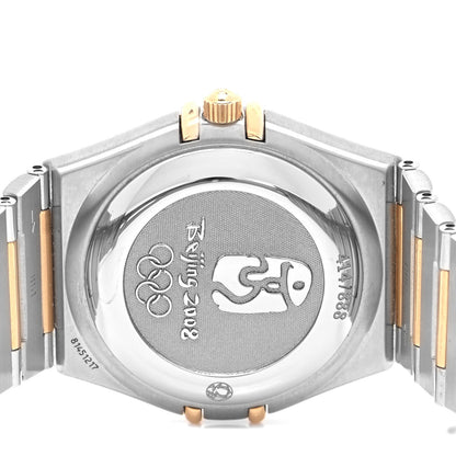 Omega Stainless Steel 18K Yellow Gold Diamond Bezel 35mm Constellation Olympic Automatic Watch 111.25.36.10.52.002 4 of 5