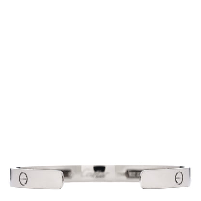 Cartier 18K White Gold LOVE Cuff Bracelet 17 2 of 5