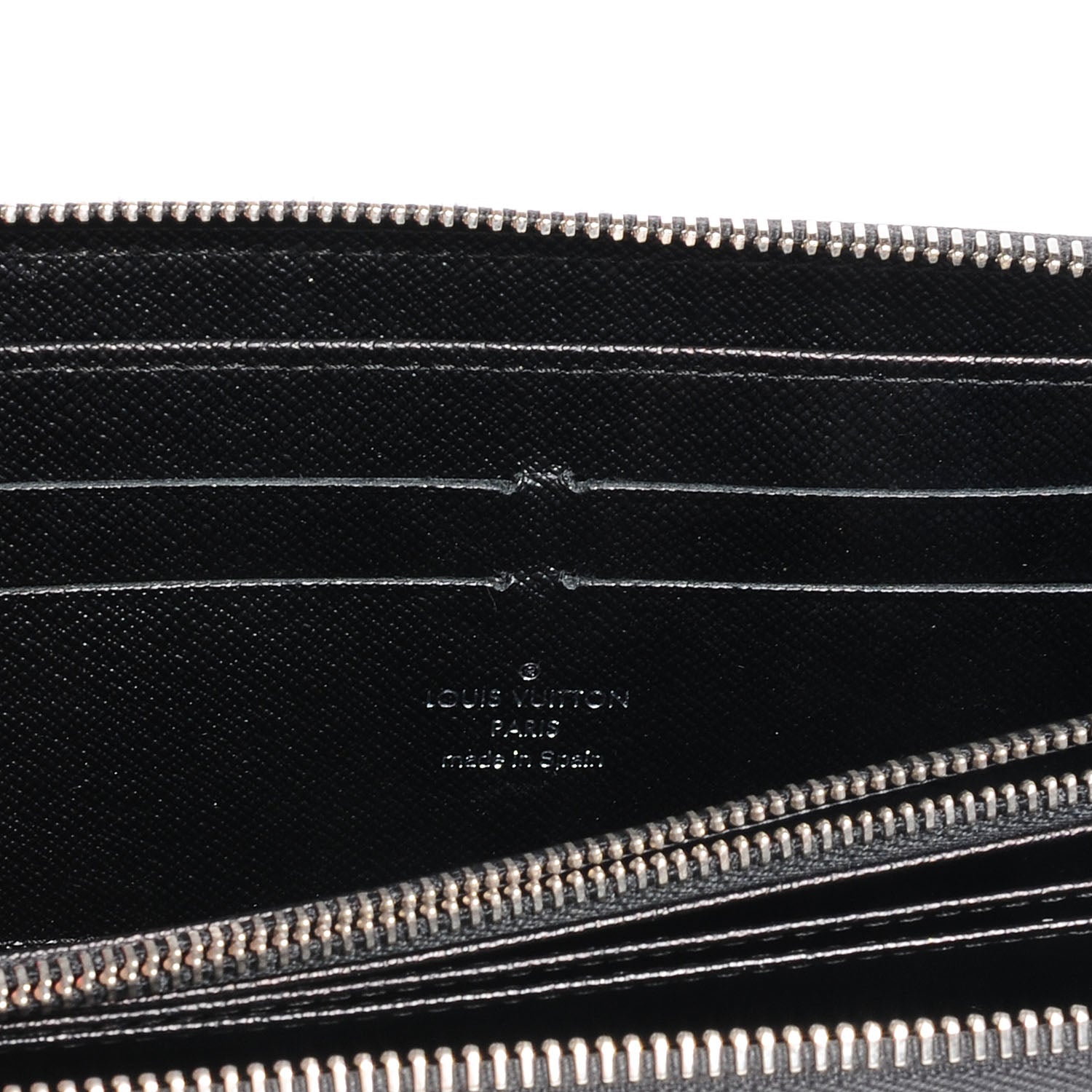 Louis Vuitton Epi Zippy Wallet Black 7 of 8