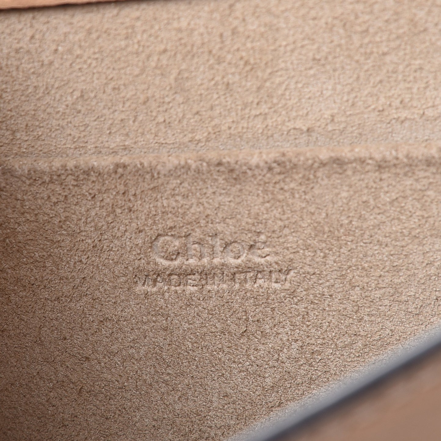 Calfskin Suede Medium Nile Bracelet Bag Biscotti Beige