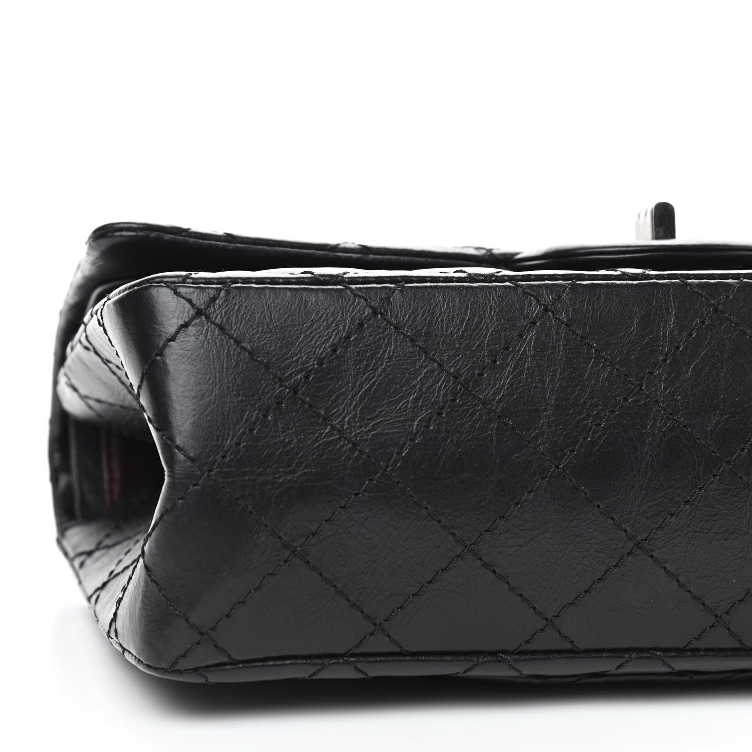 Chanel Aged Calfskin Quilted 2.55 Reissue 225 Flap Black 6 of 9
