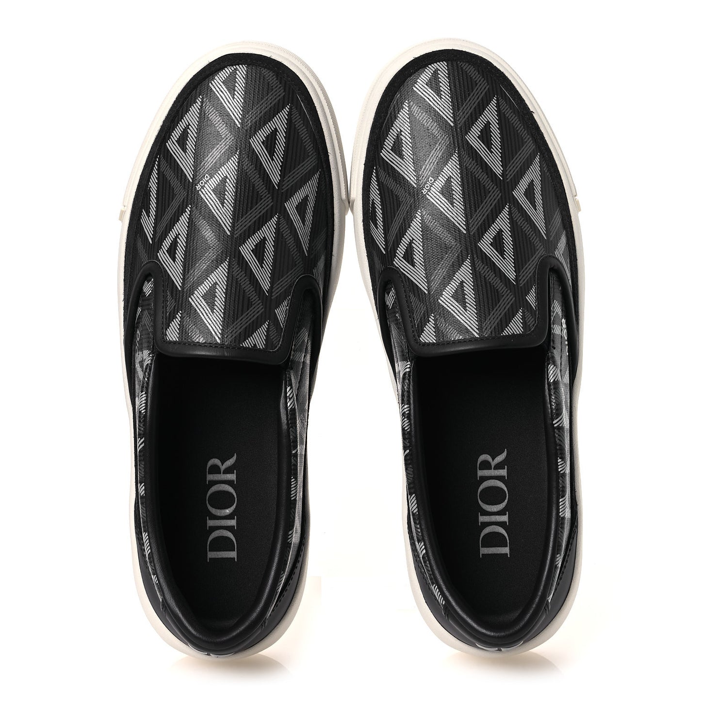Canvas CD Diamond Mens Slip On Sneakers 41 Navy