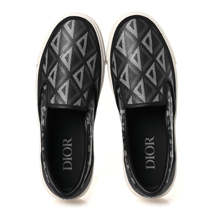 Christian Dior Canvas CD Diamond Mens Slip On Sneakers 41 Navy 2 of 11