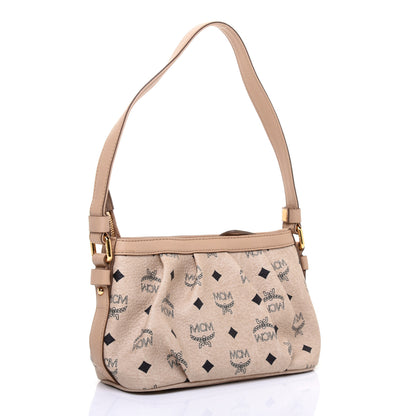 MCM Visetos Baguette Bag Beige 3 of 12