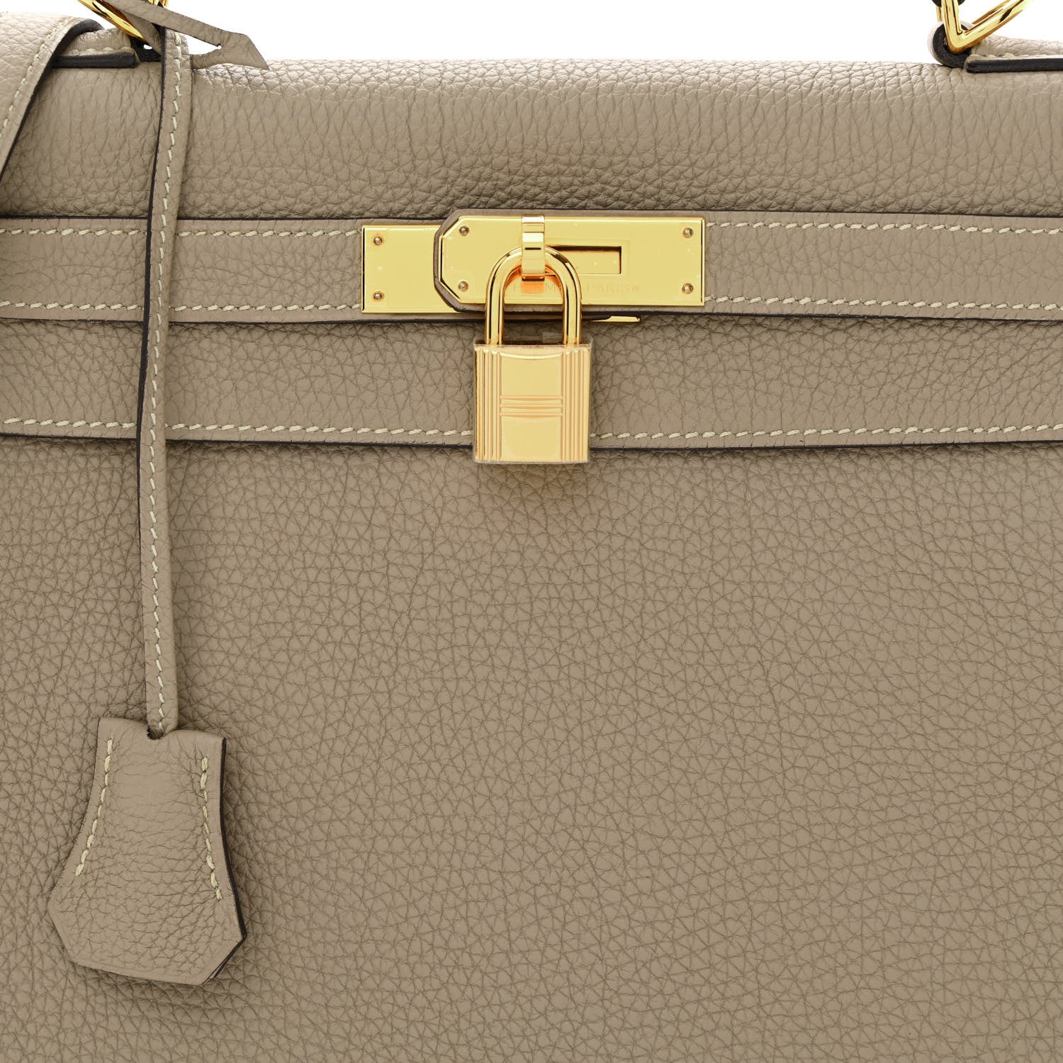 Hermes Togo Kelly Retourne 28 Gris Tourterelle 8 of 11