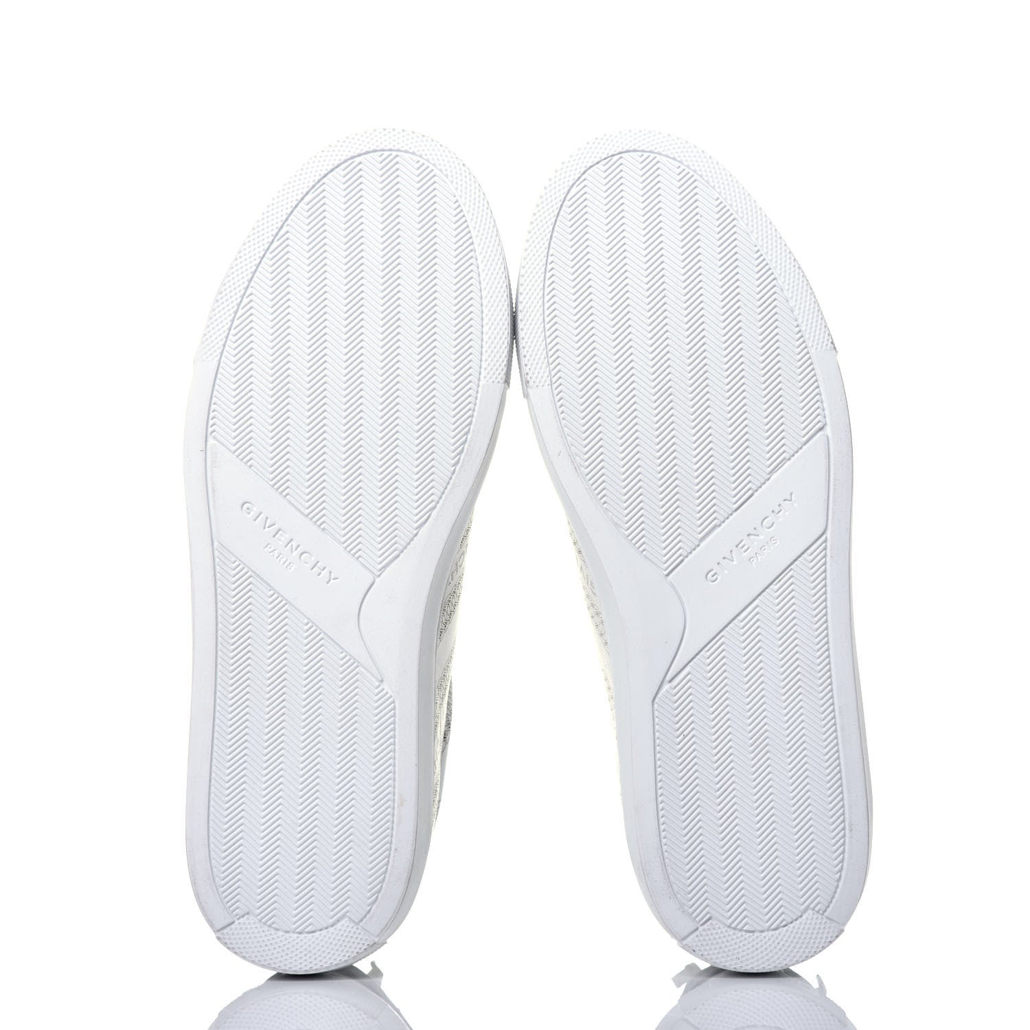 Givenchy Calfskin Logo Chain Print Womens Urban Street Sneakers 36.5 White 6 of 9