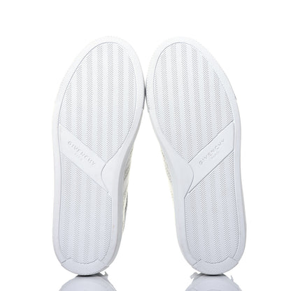 Givenchy Calfskin Logo Chain Print Womens Urban Street Sneakers 36.5 White 6 of 9