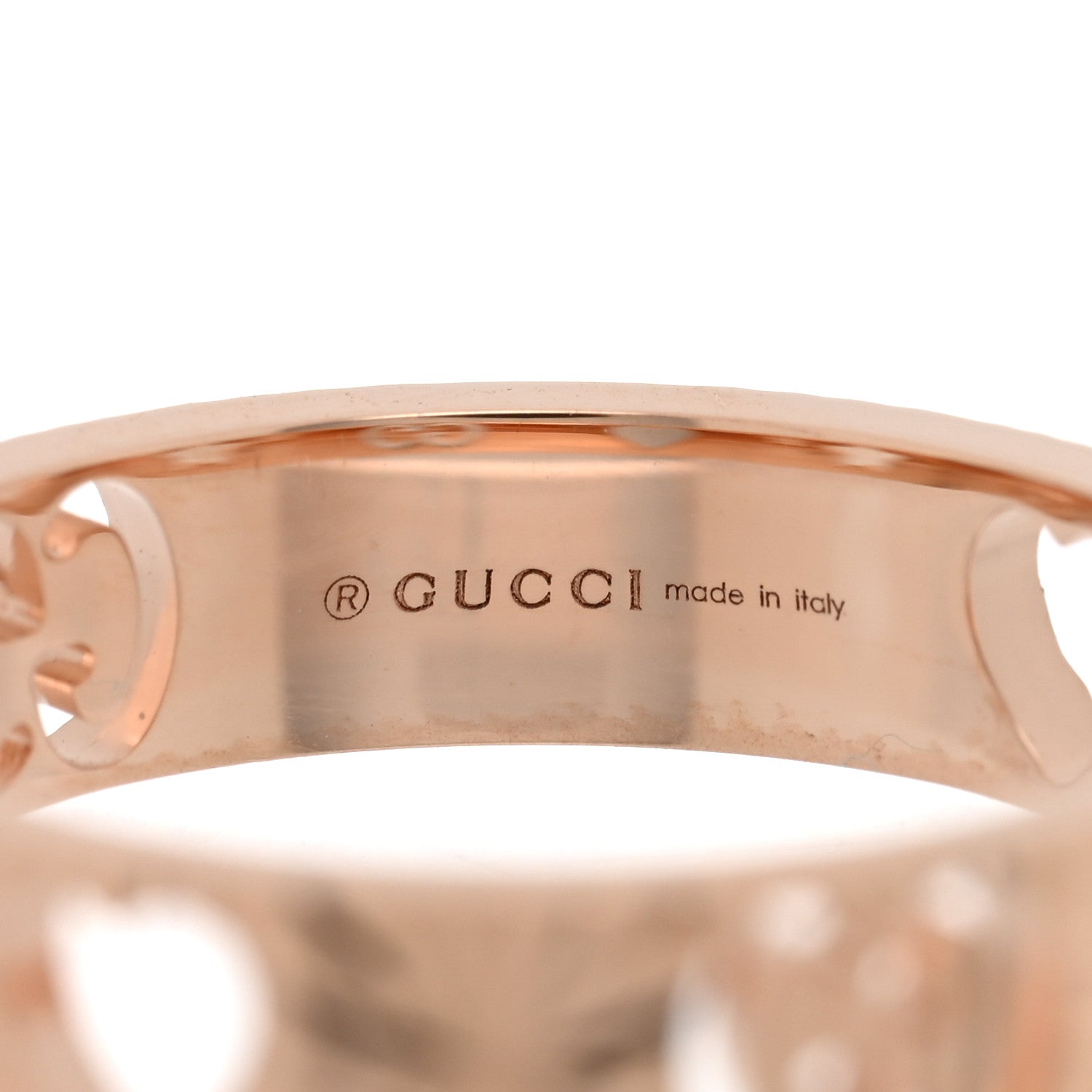Gucci 18K Rose Gold Icon Stars Band Ring 49 4.75 4 of 4