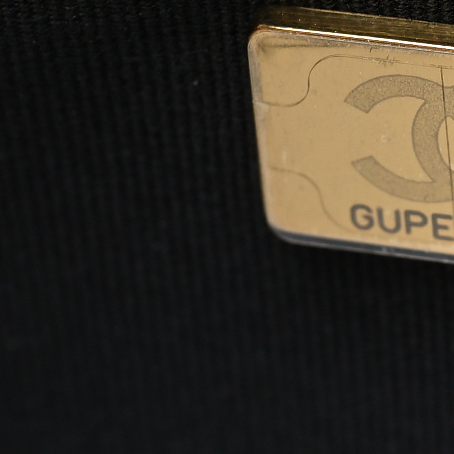 Lambskin Quilted Enamel Wallet On Chain WOC Black