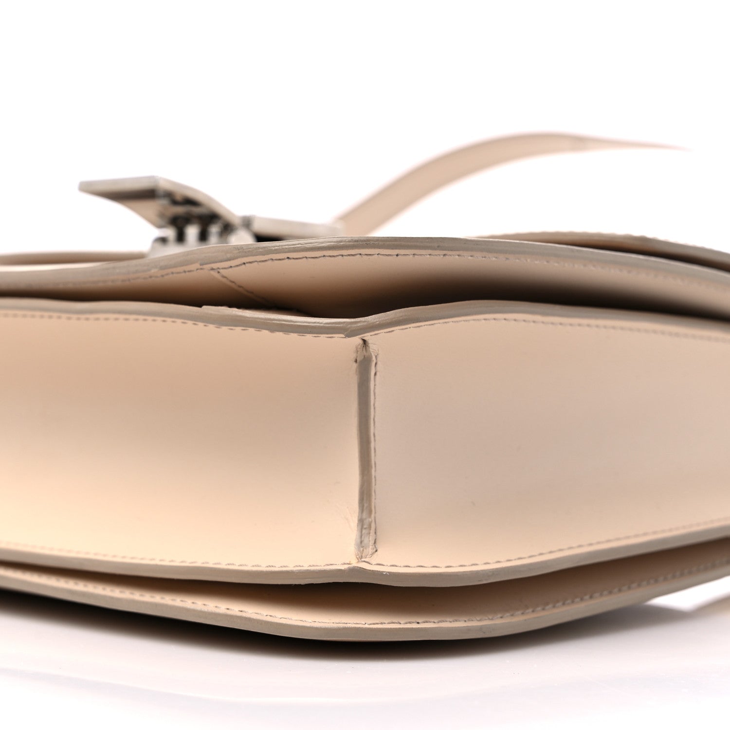 Celine Smooth Calfskin Medium Classic Box Flap Bag White 9 of 13