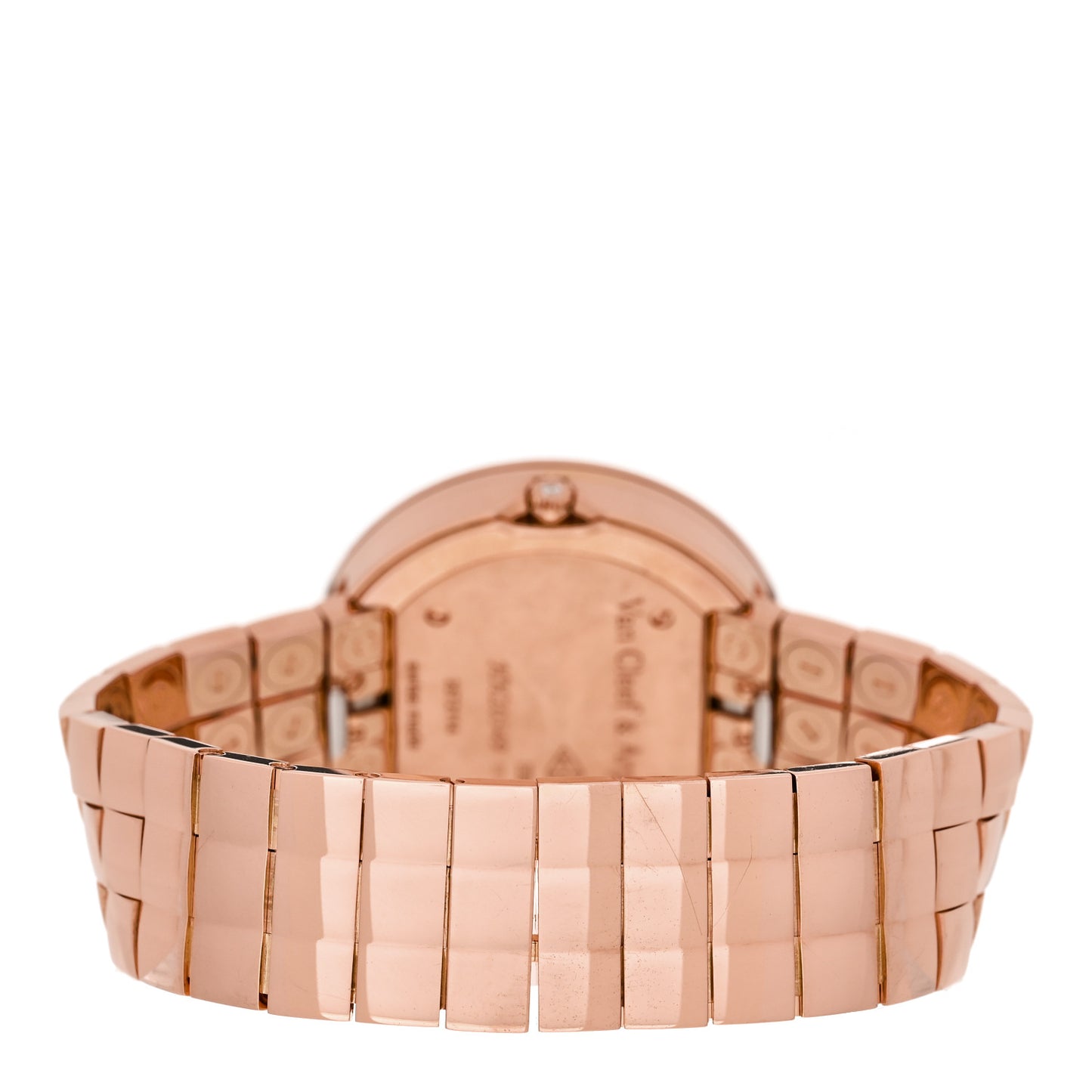 18K Rose Gold Diamond Bezel 32mm Charms Quartz Watch