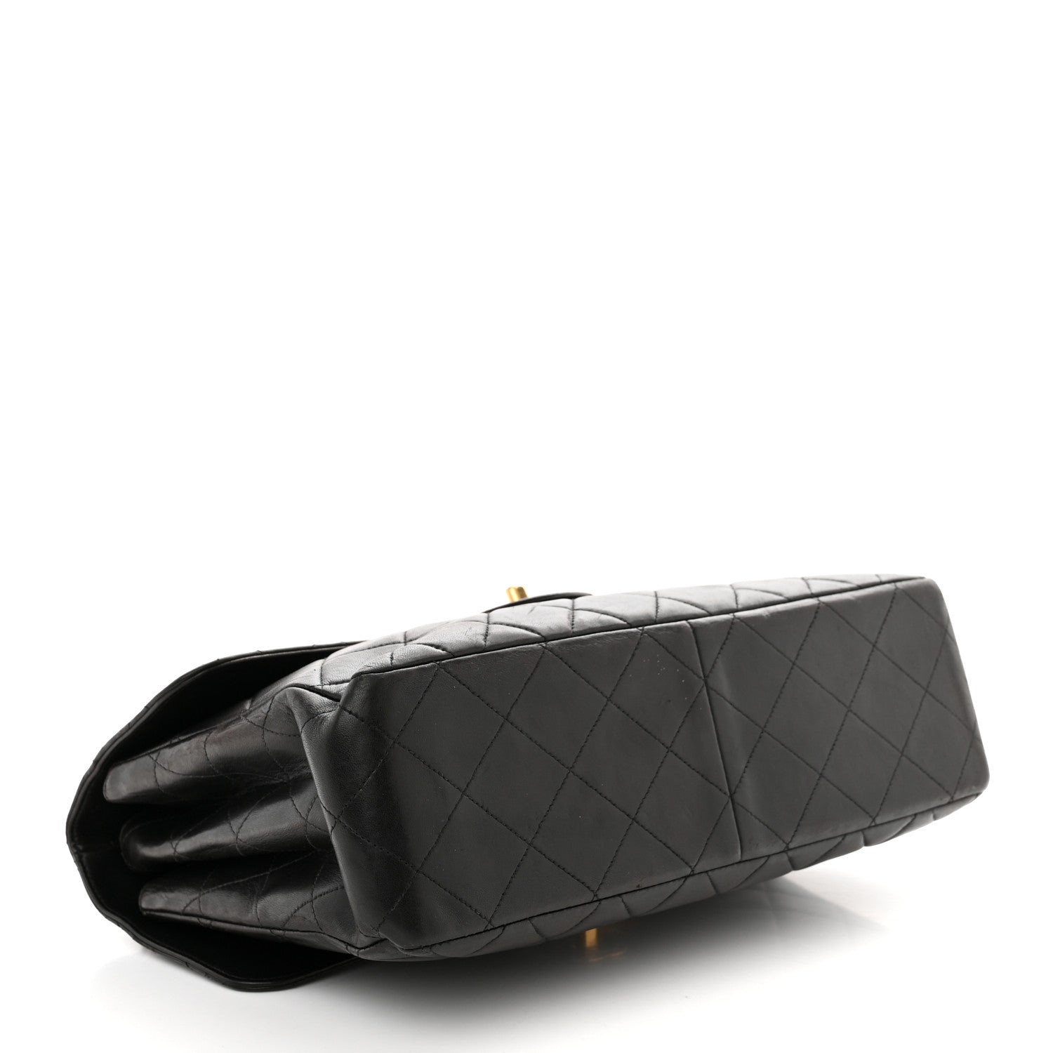 Chanel Lambskin Quilted Jumbo Double Sided Flap Black 4 of 12