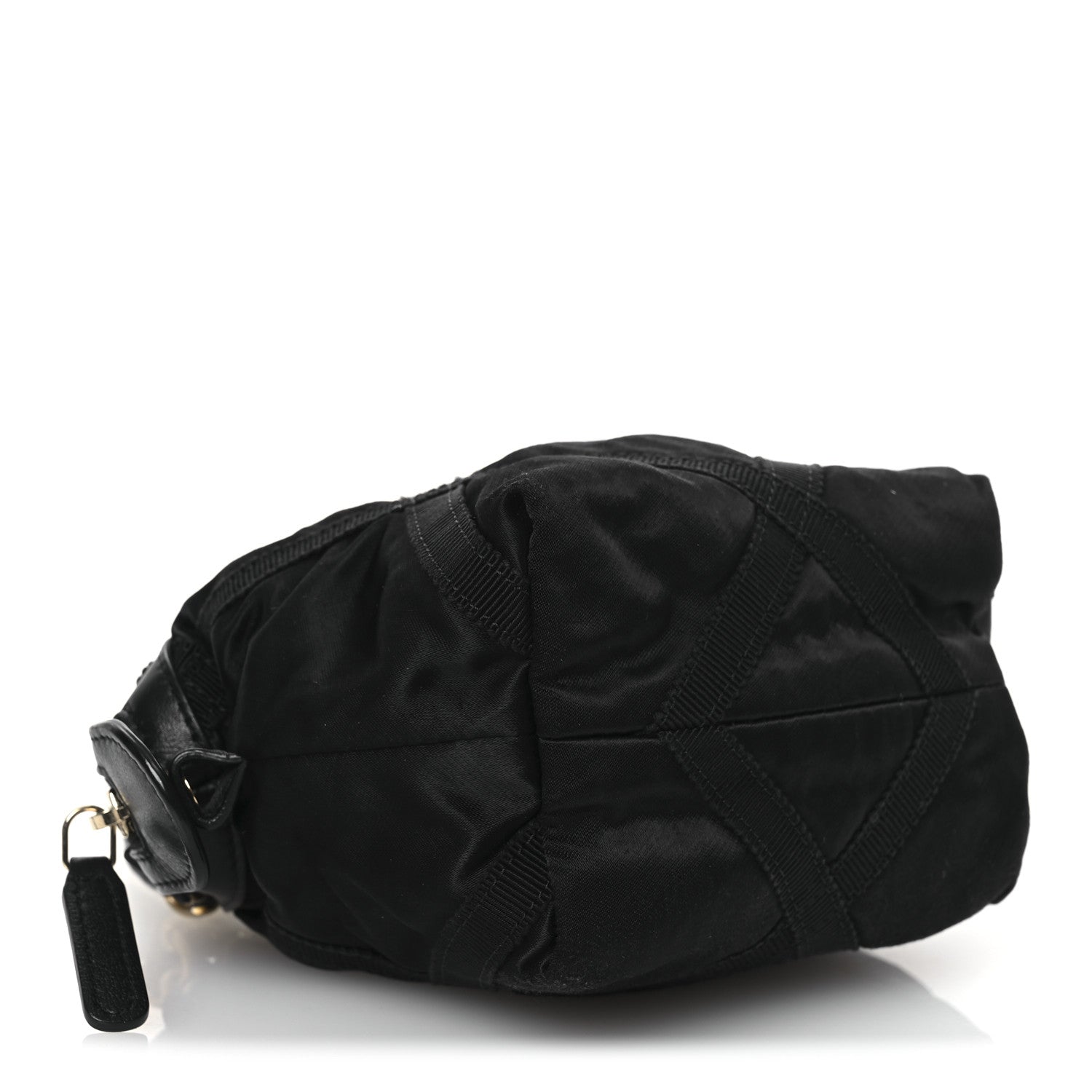 Chanel Nylon Grosgrain Quilted Lifestyle Clutch With Chain Black 4 of 11
