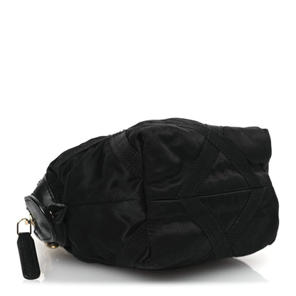 Chanel Nylon Grosgrain Quilted Lifestyle Clutch With Chain Black 4 of 11