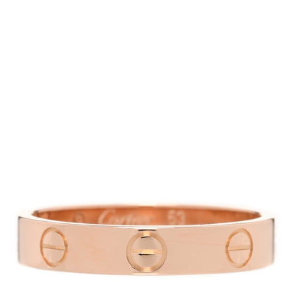 Cartier 18K Pink Gold 3.5mm LOVE Wedding Band Ring 53 6.5 1 of 4