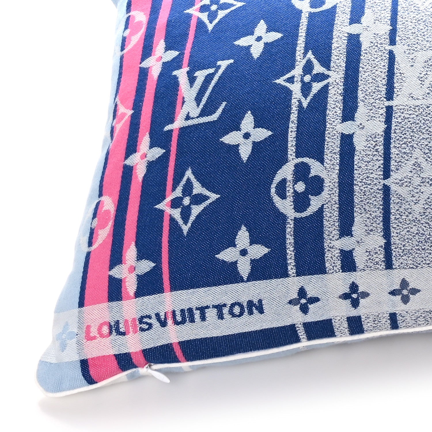 Louis Vuitton Cotton Monogram Cushion Pillow Sunset Blue 3 of 4