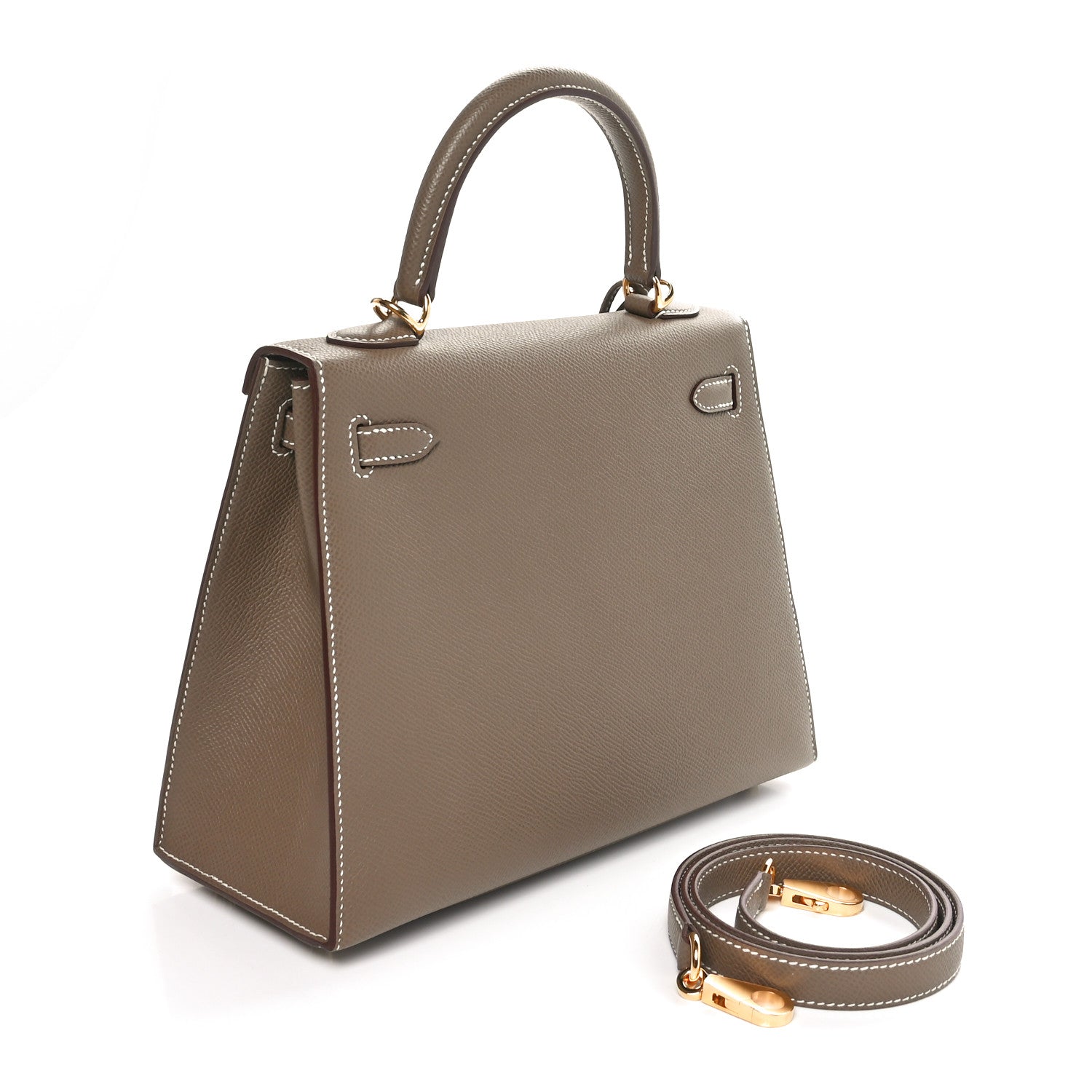 Hermes Epsom Kelly Sellier 25 Etoupe 3 of 10