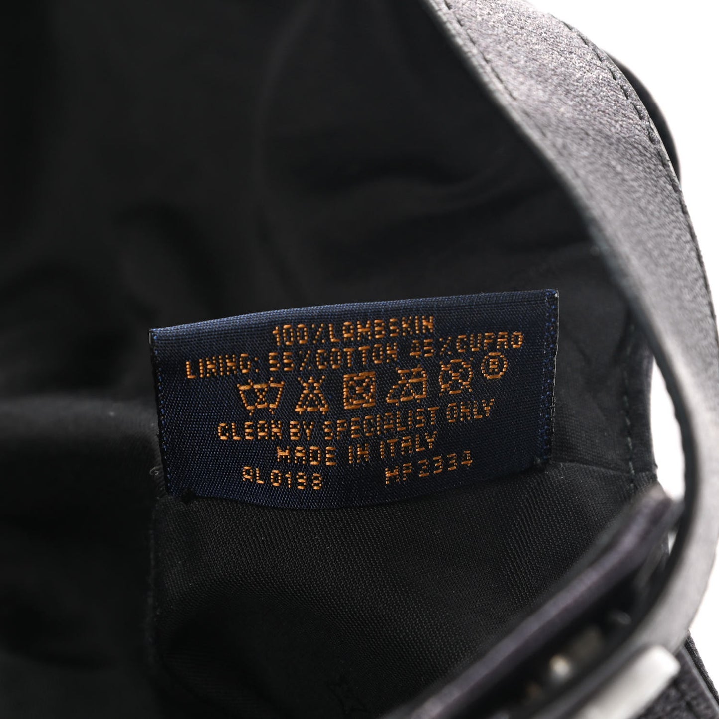 Lambskin LV Tie Dye Cap 60 Black White