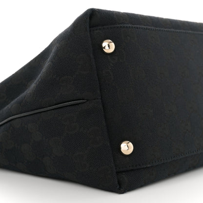Gucci Monogram Medium New Britt Tote Black 9 of 10