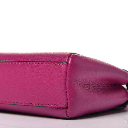 Fendi Nappa Micro Peekaboo Iconic Satchel Magenta 9 of 9