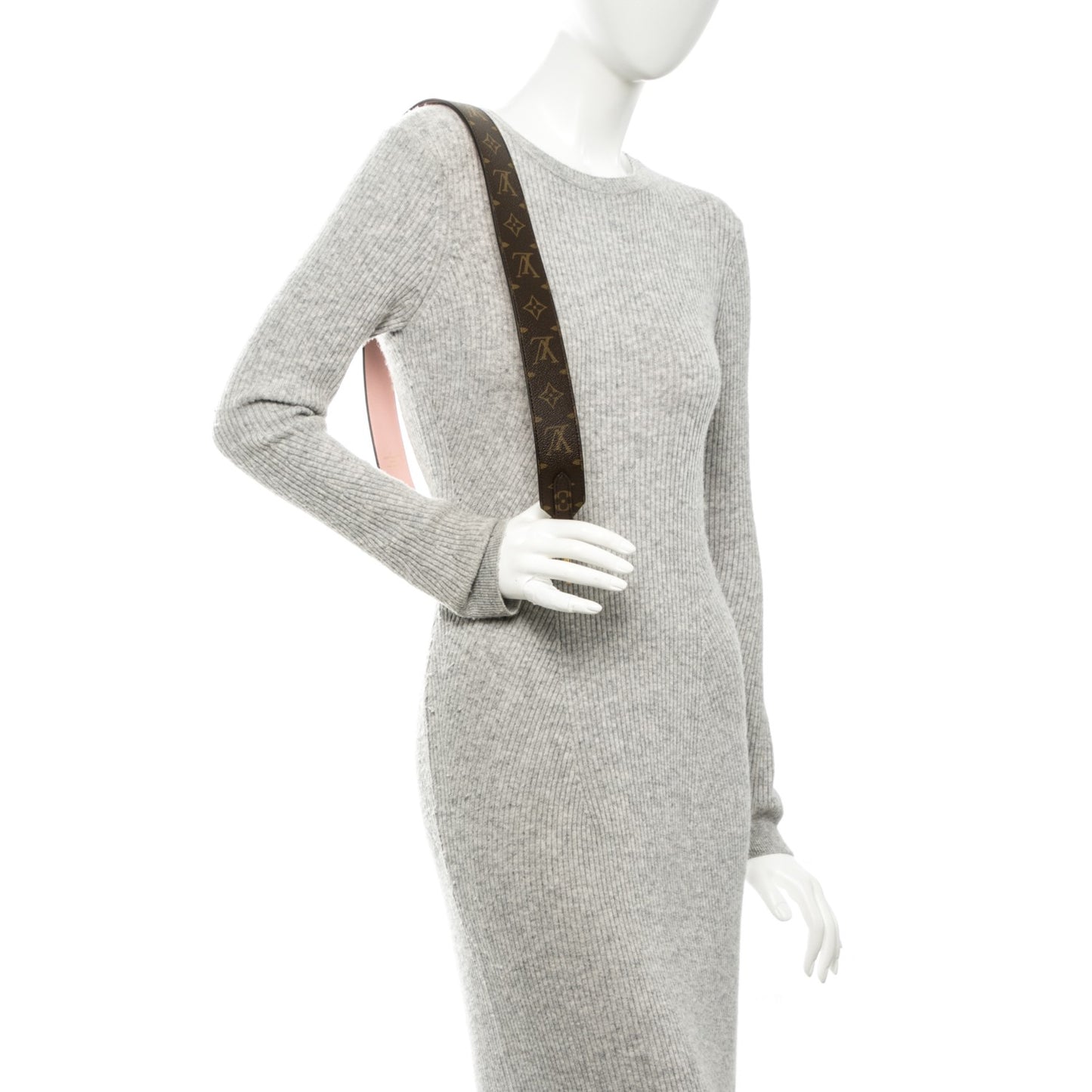 Monogram Bandouliere Shoulder Strap Rose Poudre