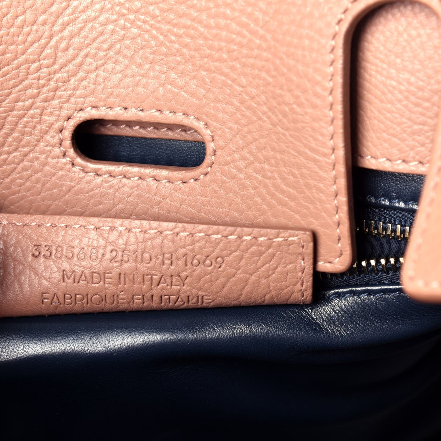 Grained Calfskin M Tube Round Tote Dusty Rose