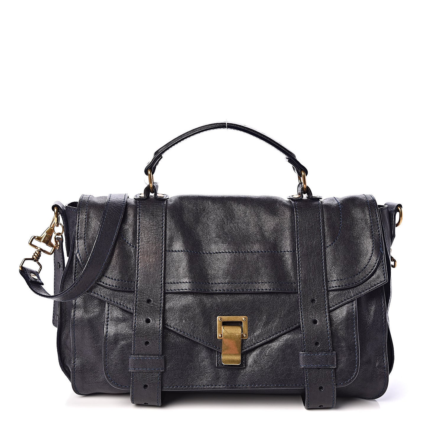 Lambskin Medium PS1 Satchel Midnight
