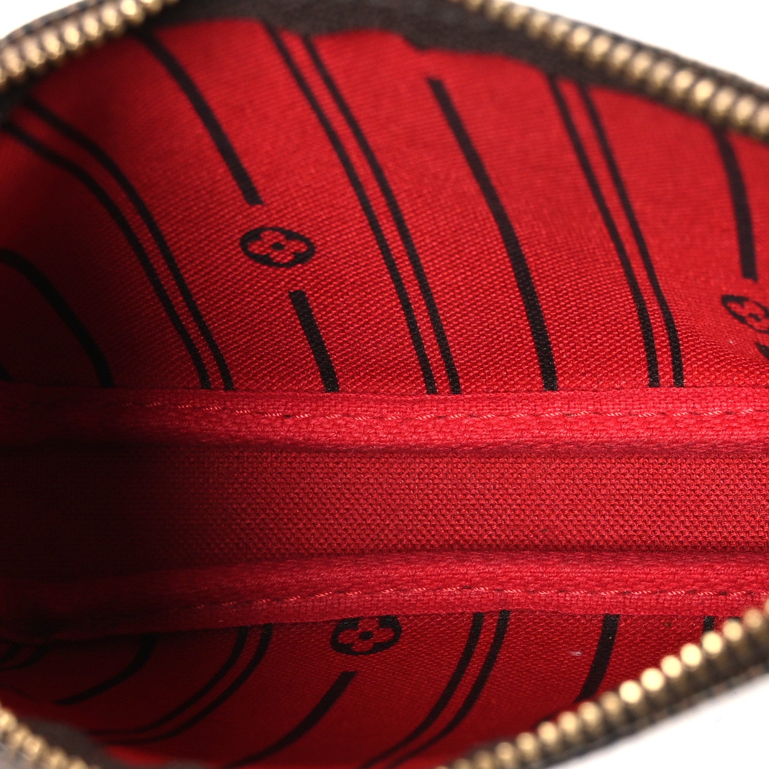 Louis Vuitton Damier Ebene Complice Trunks and Bags Mini Pochette Accessories Red 5 of 7