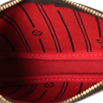 Louis Vuitton Damier Ebene Complice Trunks and Bags Mini Pochette Accessories Red 5 of 7
