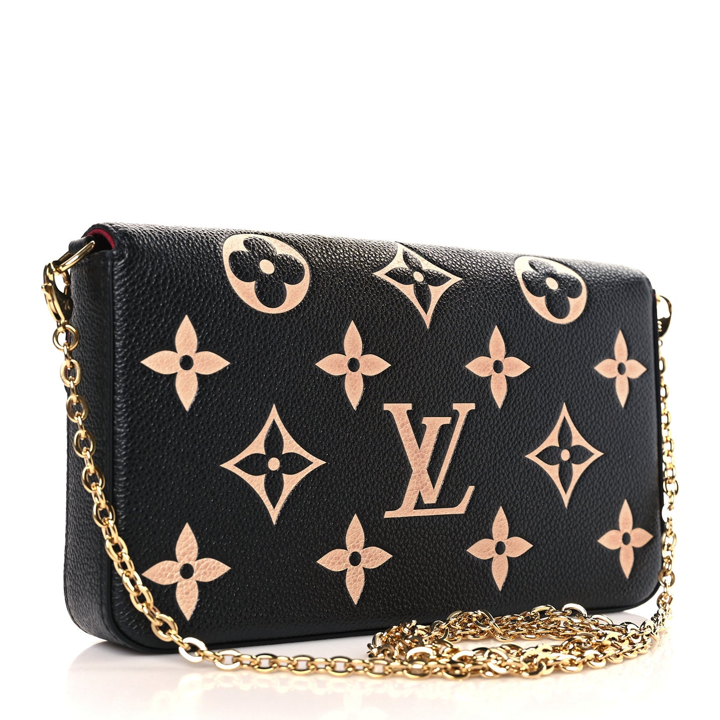Empreinte Monogram Giant Felicie Pochette Black Beige