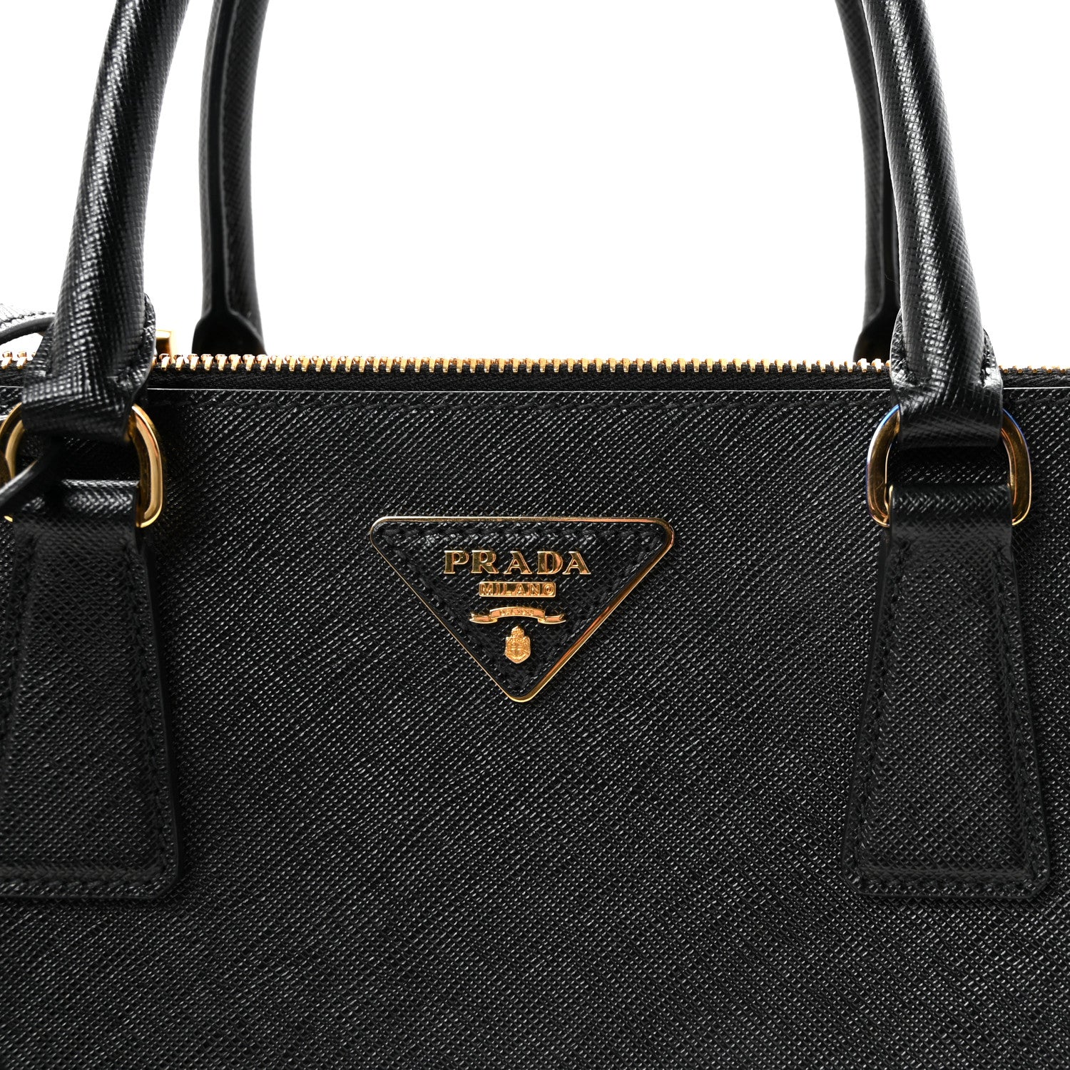 Prada Saffiano Lux Large Galleria Double Zip Tote Black 7 of 9