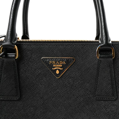 Prada Saffiano Lux Large Galleria Double Zip Tote Black 7 of 9