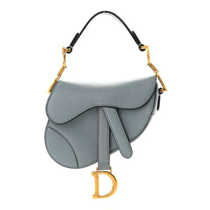 Christian Dior Goatskin Micro Saddle Bag Cloud Blue 1 of 9