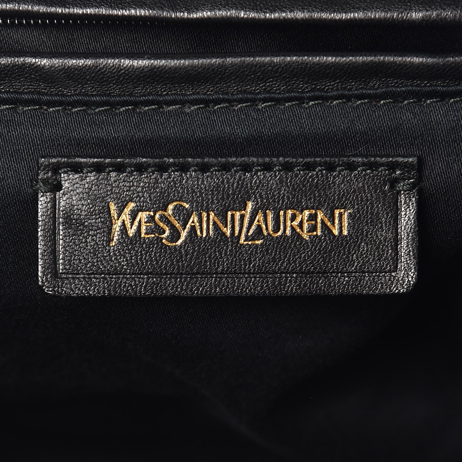 Saint Laurent Patent Calfskin Easy Sac Green 8 of 9