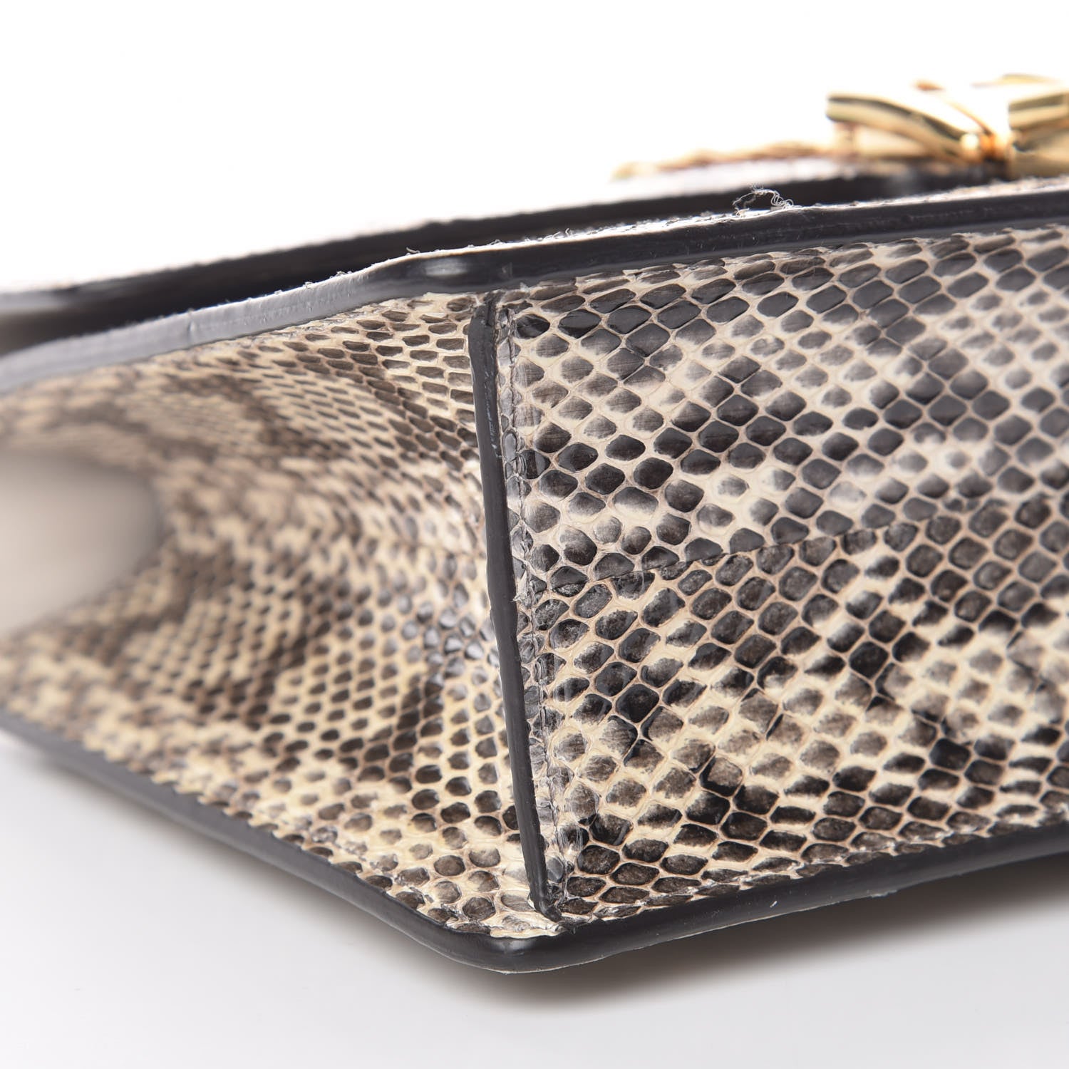 Gucci Snakeskin Small Sylvie Shoulder Bag Grey 5 of 9