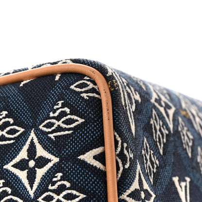 Louis Vuitton Jacquard Since 1854 Speedy Bandouliere 25 Blue 12 of 14