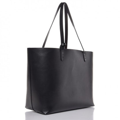 Mansur Gavriel Calfskin Small Shopping Tote Black Flamma 4 of 15