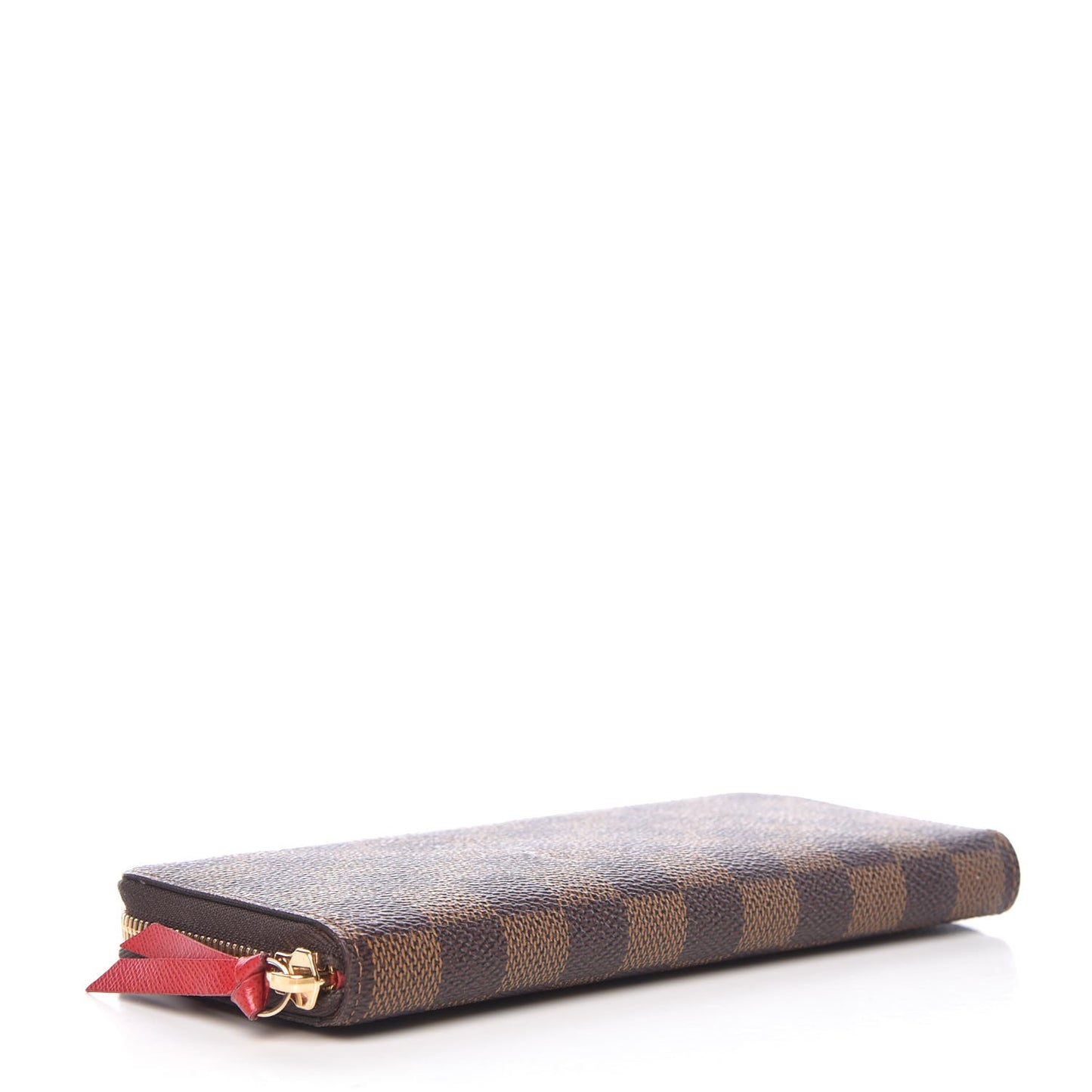 Damier Ebene Clemence Wallet Cherry