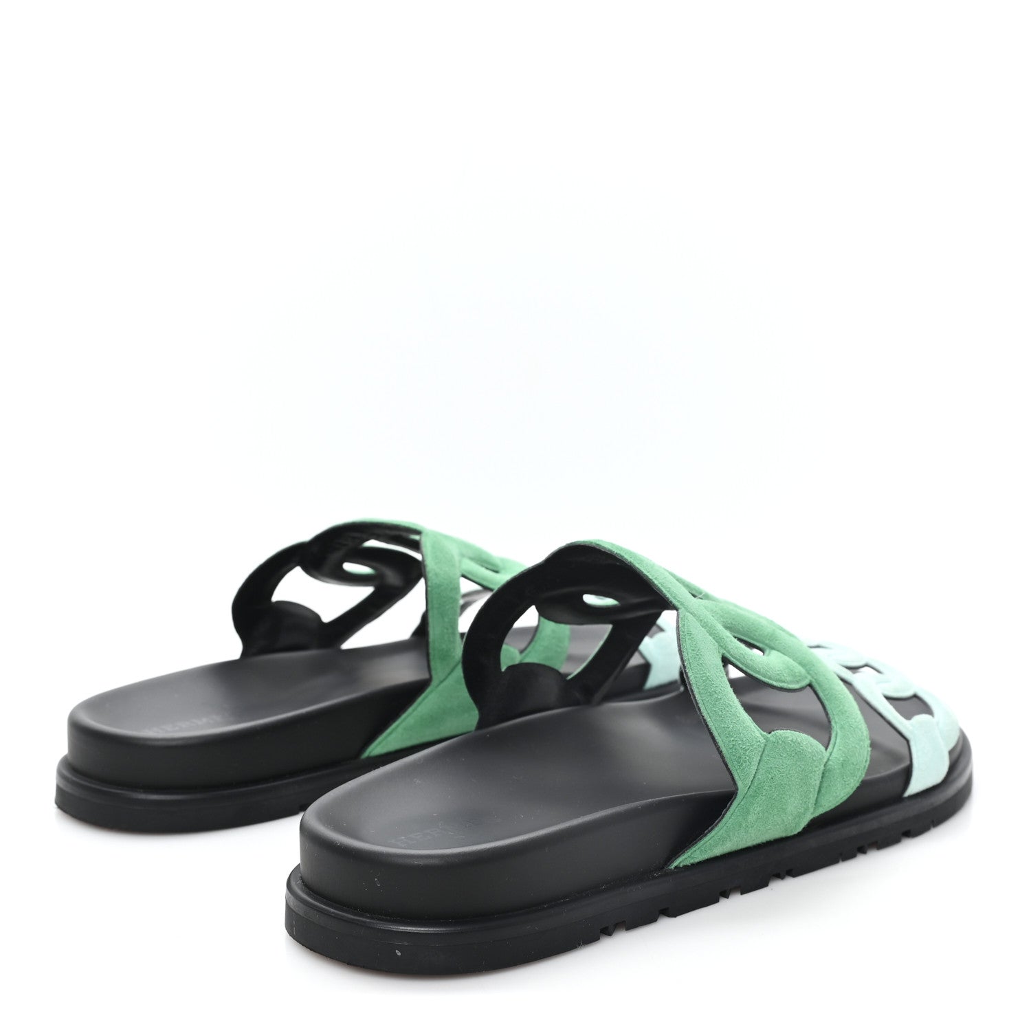 Hermes Suede Goatskin Extra Sandals  39 Vert 5 of 9