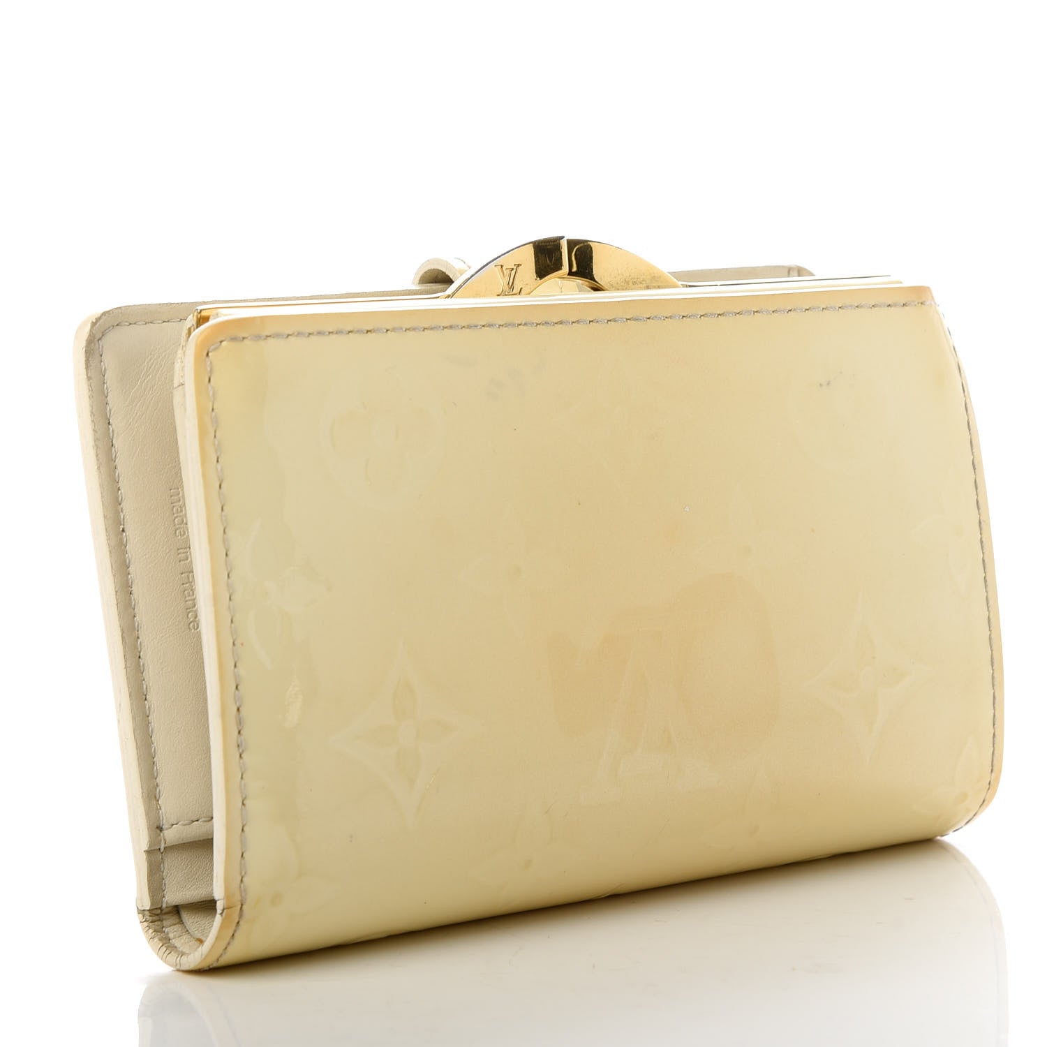 Louis Vuitton Vernis French Purse Wallet Perle 3 of 9