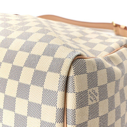 Louis Vuitton Damier Azur Keepall Bandouliere 55 8 of 10