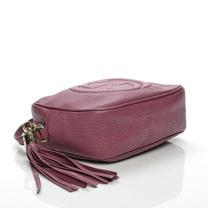 Gucci Pebbled Calfskin Small Soho Disco Bag Peonia Flower 4 of 7