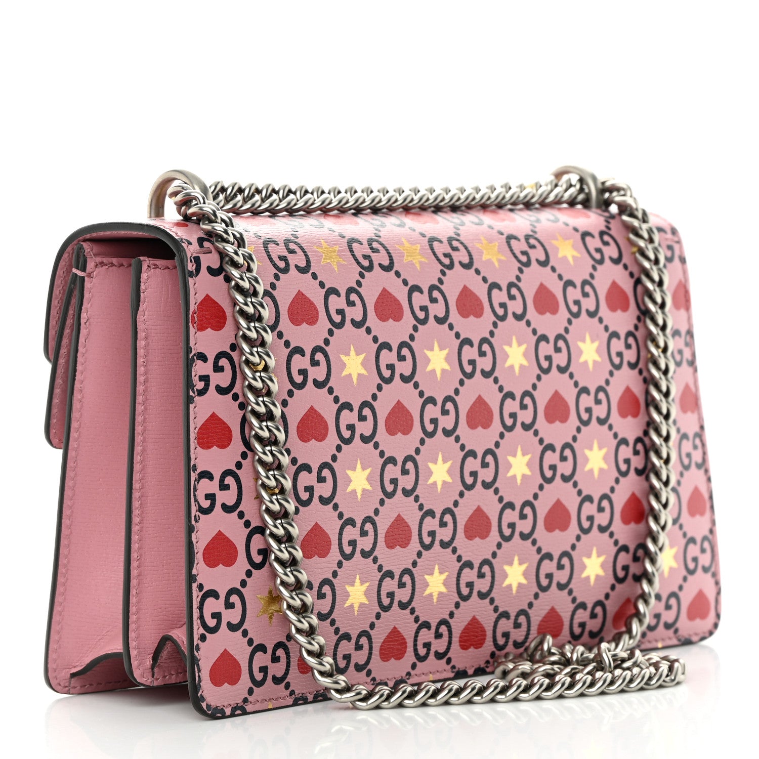 Gucci Calfskin Valentine's Day Exclusive Small Dionysus Bag Pink 3 of 11
