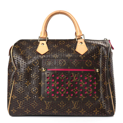 Louis Vuitton Monogram Perforated Speedy 30 Fuchsia 1 of 8