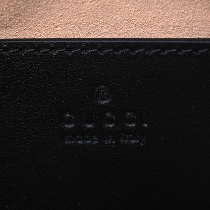 Gucci Calfskin Matelasse Aria Small GG Marmont Chain Shoulder Bag Black 6 of 7