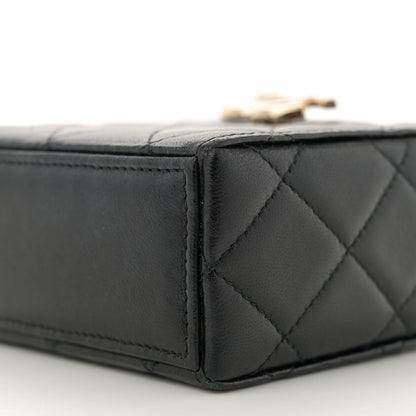Chanel Lambskin Quilted Small Box With Chain Black 11 of 11