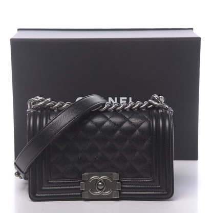 Chanel Caviar Quilted Small Boy Flap Black 11 of 11