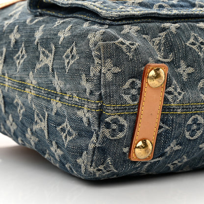 Louis Vuitton Denim Baggy GM Blue 9 of 14