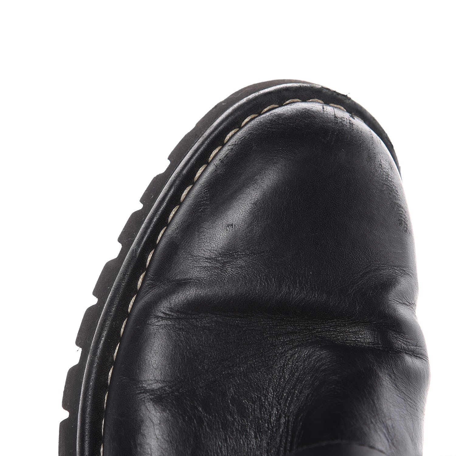 Chanel Calfskin Quilted Biker Boots 38.5 Black 12 of 15
